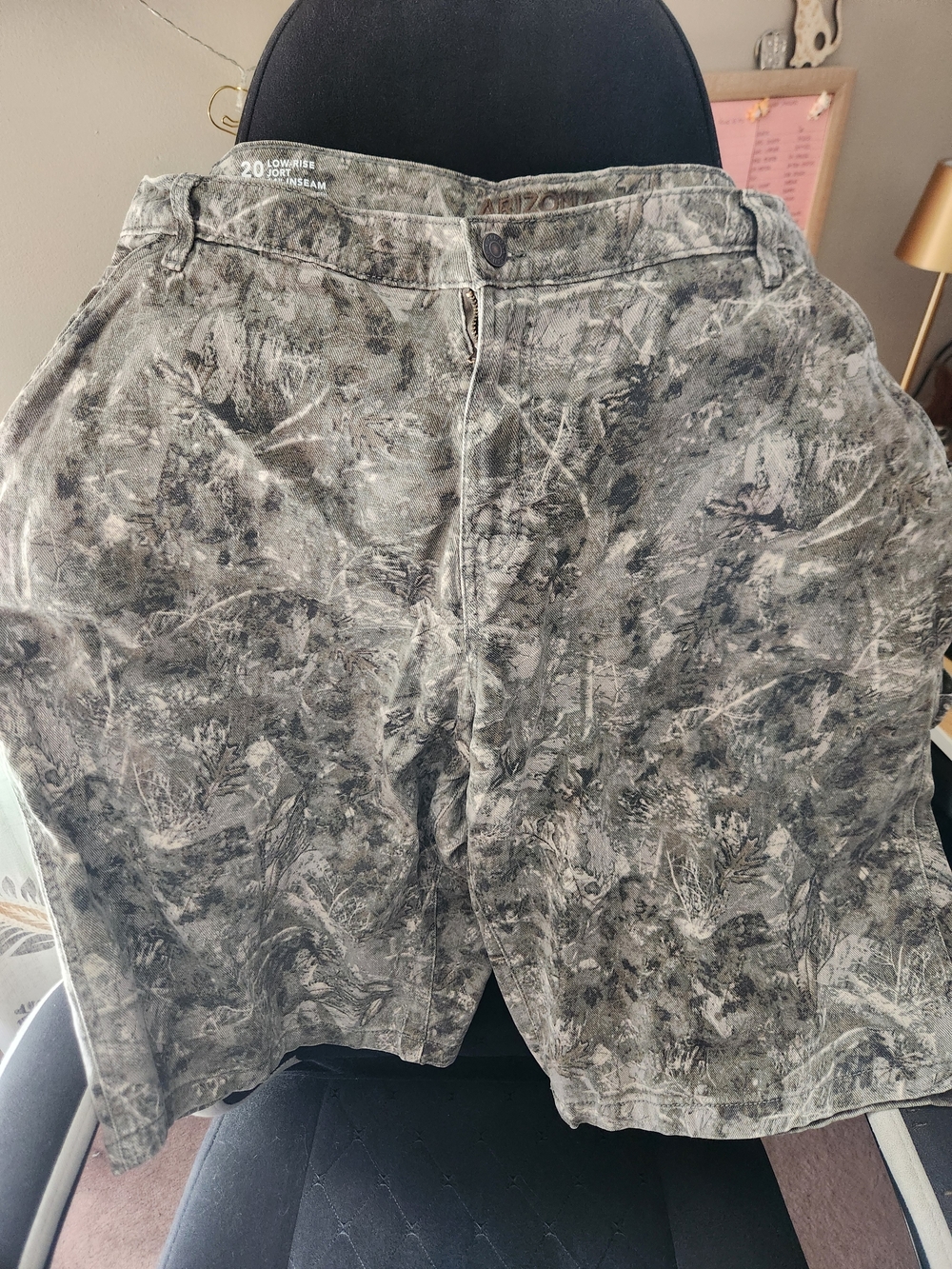 Arizona Jean Company Junior's Camouflage-Style Shorts
